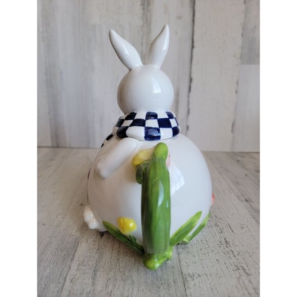 Mercuries Rabbit bunny AS IS Teapot spring tulip - Picture 11 of 16
